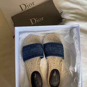 Dior Sandal Granville Denim Blue Sandals 37.5